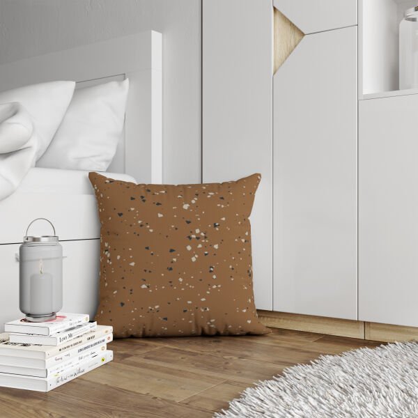 Çift Taraflı Renkli Taşlar 4'lü Kırlent Kılıfı 432