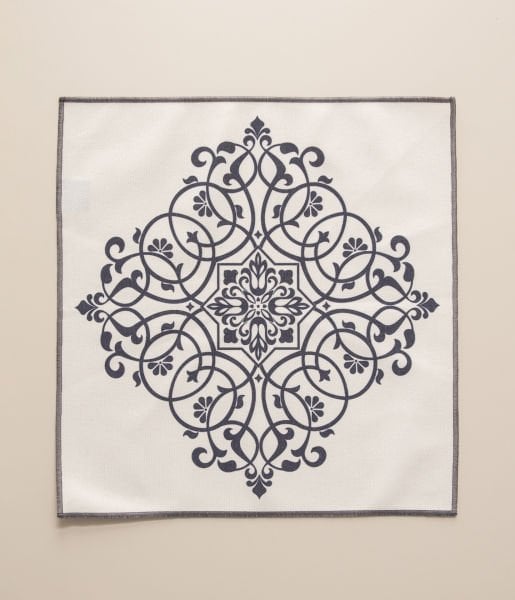 Dekomall Sık Overlok Pamuk-Keten Peçete 40x40 Cm Gri