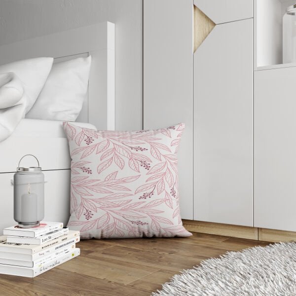 Çift Taraflı Morandi Çiçekler 4'lü Kırlent Kılıfı 438