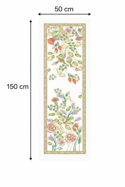 Bahar Bahçesi Pamuklu Runner 50*150 Cm-RUNR002