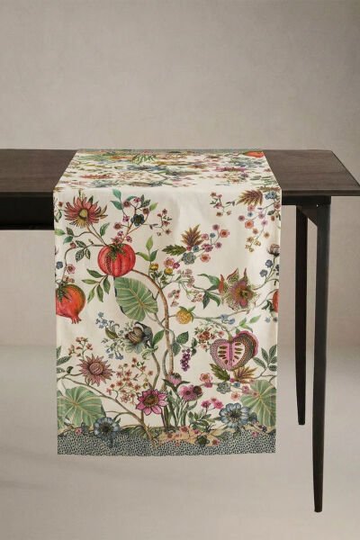 Çiçek Bahçesi Pamuklu Runner 50*150 Cm-RUNR004