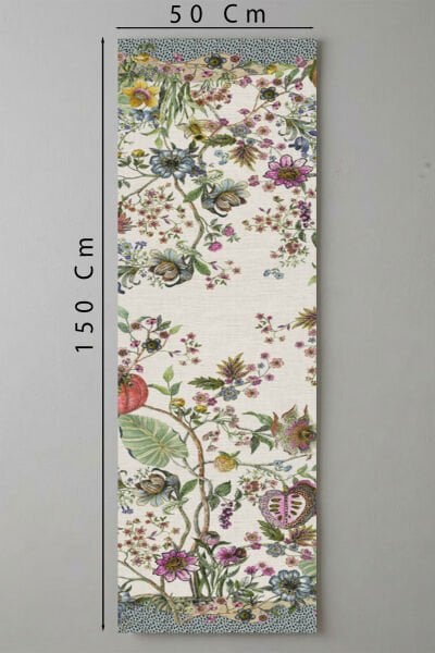 Çiçek Bahçesi Pamuklu Runner 50*150 Cm-RUNR004