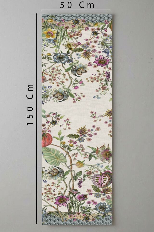 Çiçek Bahçesi Pamuklu Runner 50*150 Cm-RUNR004