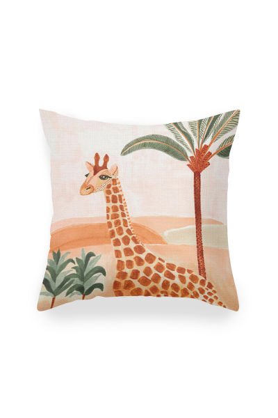 Saffran Animals  Dörtlü  Kırlent Kılıfı 070