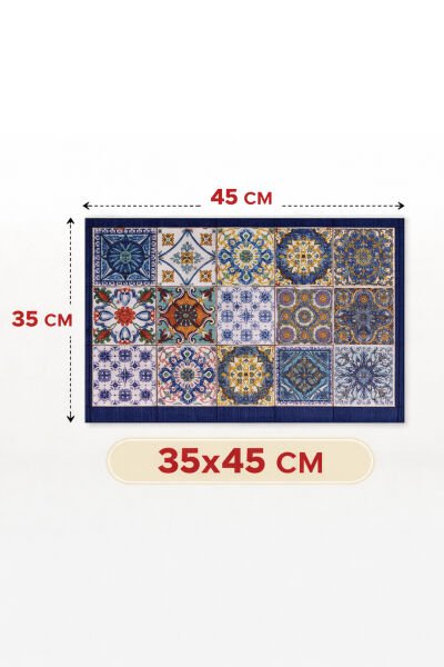 6'lı Amerikan Servis Takımı Renkli Karolar -ASRV006