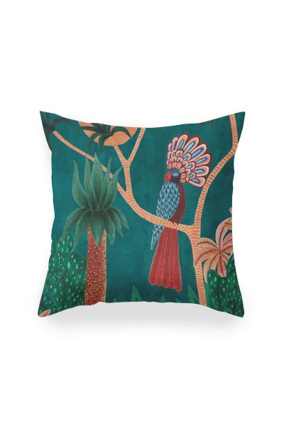 Saffran  Tropical  Dörtlü  Kırlent Kılıfı 071