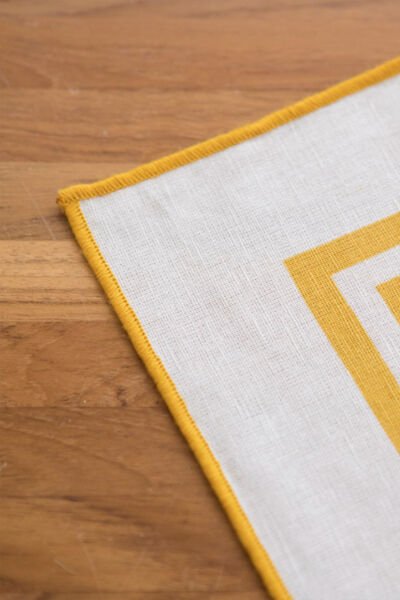 Overlok Detay 6'lı Amerikan Servis Takımı Sarı -ASRV015S