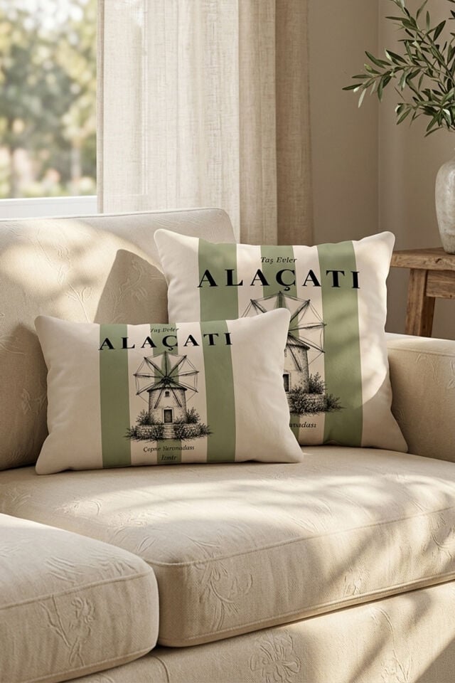 Alaçatı Kırlent Kılıfı